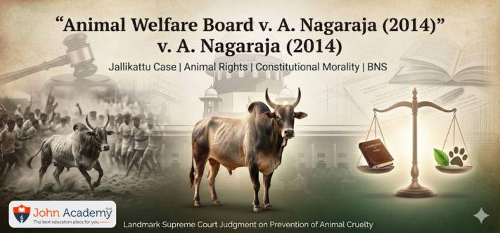 Animal Welfare Board v. A. Nagaraja (2014): Jallikattu, Animal Rights, and Constitutional Morality